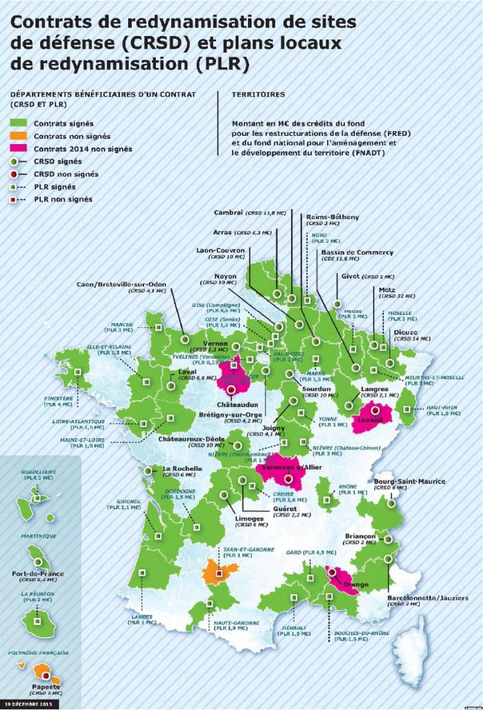 carte sites militaires