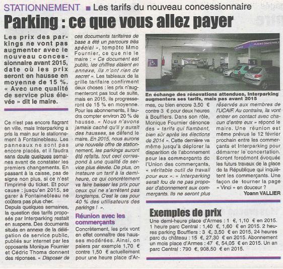 Quand les élus d’opposition informent la presse sur les tarifs du stationnement… Quand les élus d’opposition informent la presse sur les tarifs du stationnement…