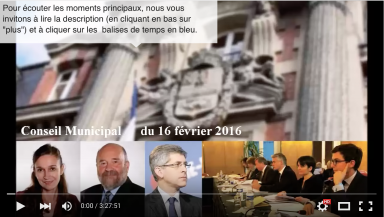 Revivez le Conseil Municipal en vidéo