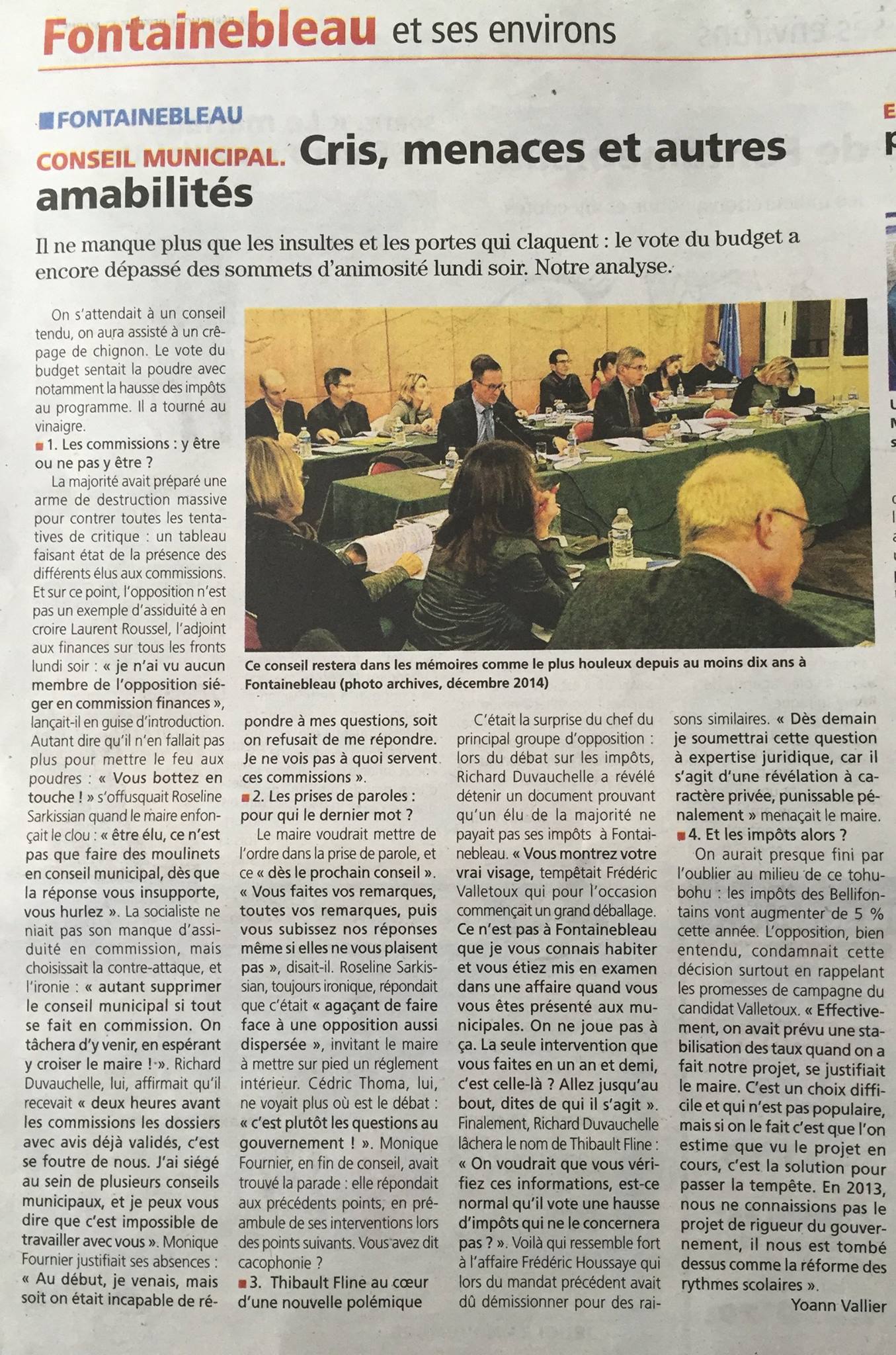 La République de Seine et Marne revient sur le Conseil Municipal La République de Seine et Marne revient sur le Conseil Municipal