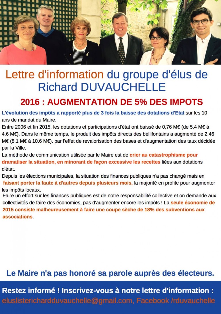 Notre deuxième lettre d’information pour la deuxième année du mandat !