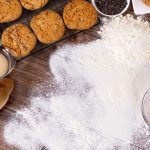 Baking cookies with ingredients