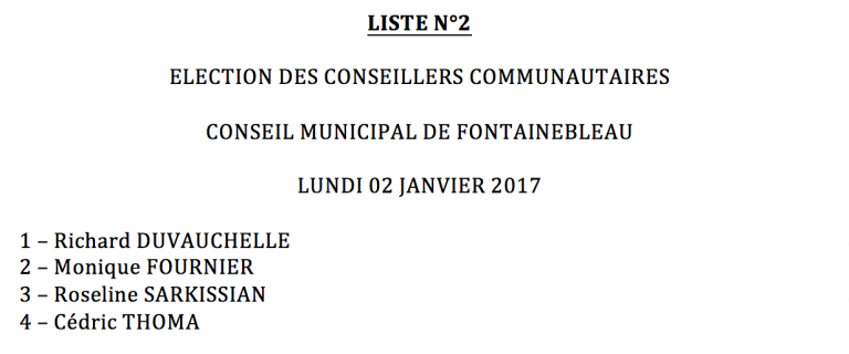 Les représentants bellifontains à la communauté d’agglomération désignés