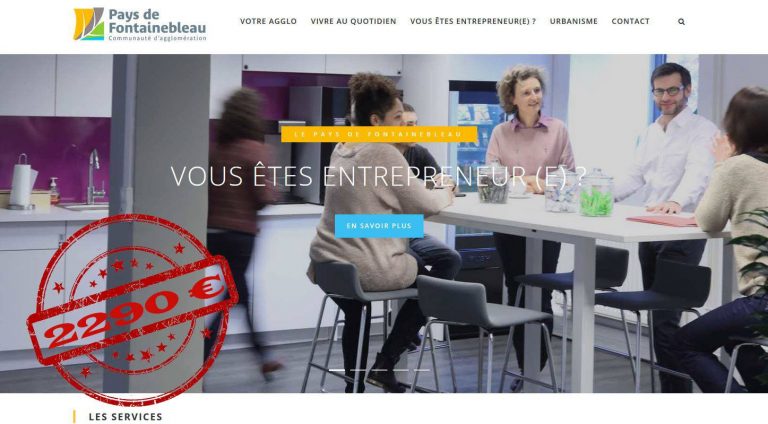 Le site Web de l’Agglo, 17 fois moins cher que celui de Fontainebleau