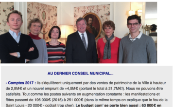 Lettre d’info Fontainebleau avril 2018 : Hôpital, Voirie, Rénovation Château, Problèmes de train, WE Napoléon…