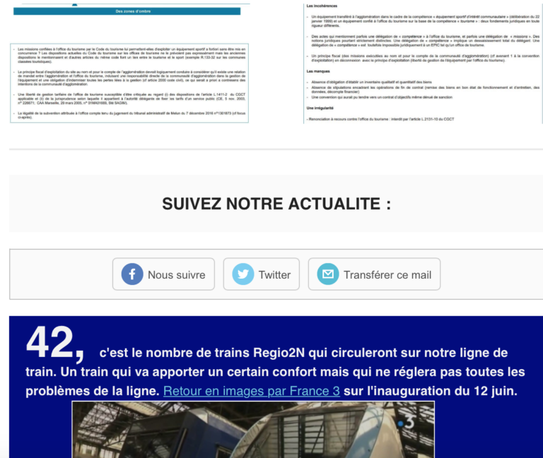 Lettre d’information juin 2018