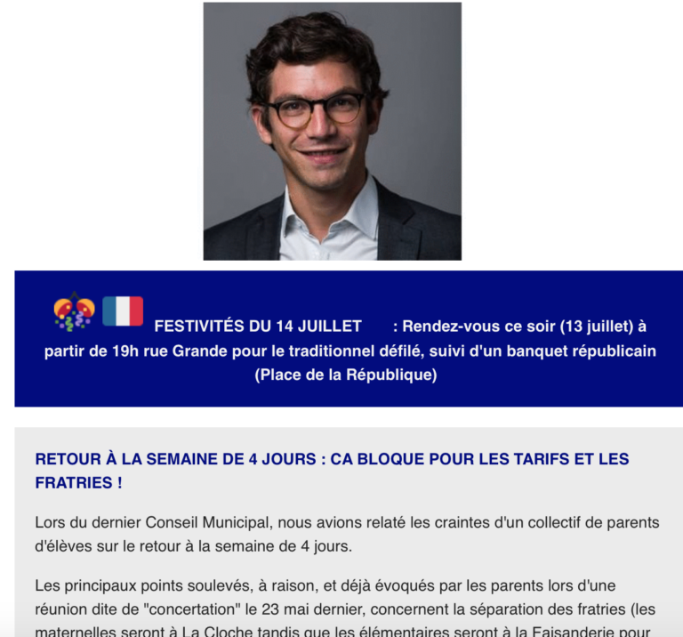 Lettre d’info : été 2018