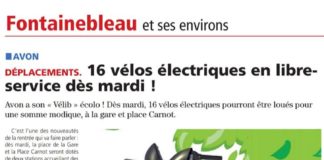 Avon lance son Vélib, Fontainebleau refuse de s’associer…