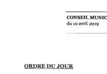 Retour sur le Conseil Municipal du 10 avril 2019