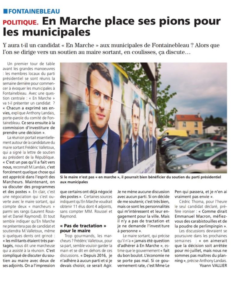 Investiture LREM à Fontainebleau : les carabistouilles ont commencé… Investiture LREM à Fontainebleau : les carabistouilles ont commencé…