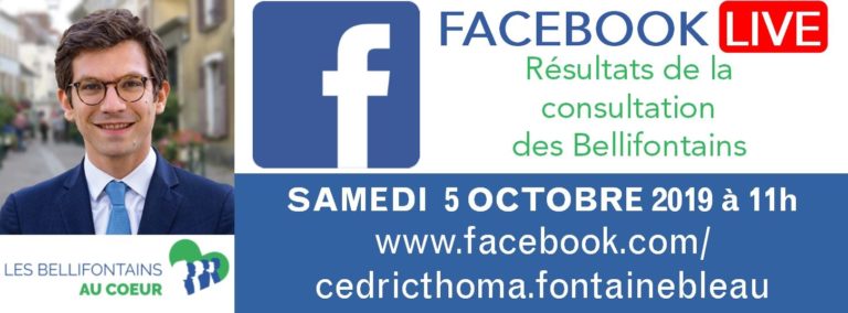 Facebook Live Que pensent les Bellifontains de leur Ville ? Samedi matin à 11h
