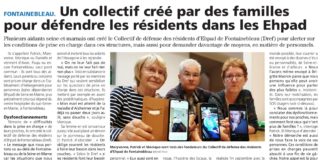 Rencontre avec le collectif des résidents de l’EPHAD de Fontainebleau