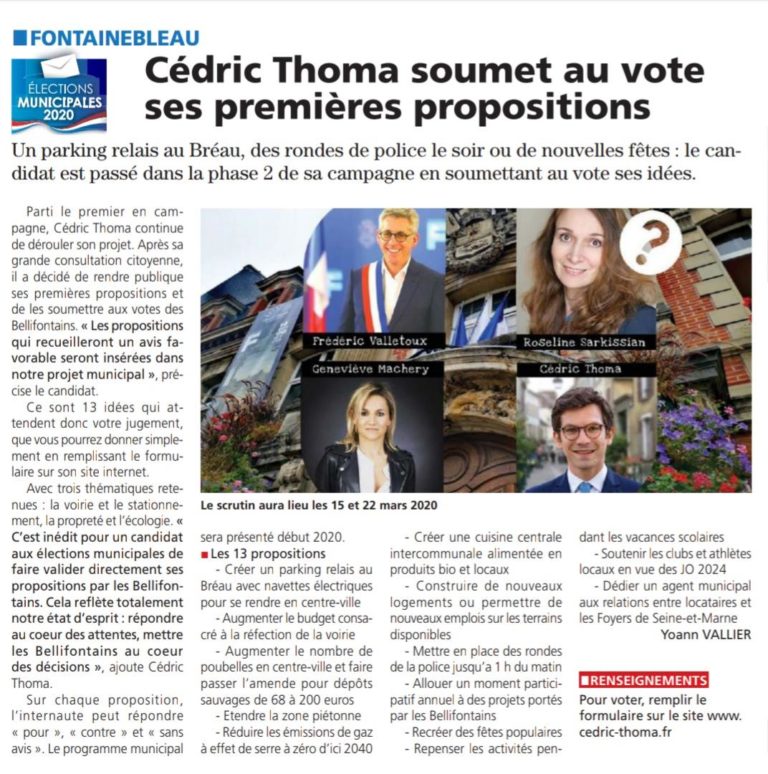La République revient sur nos premières propositions !