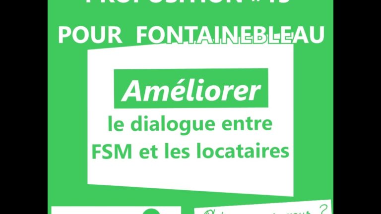 Proposition 13 : Un agent municipal pour suivre les relations FSM-locataires ?