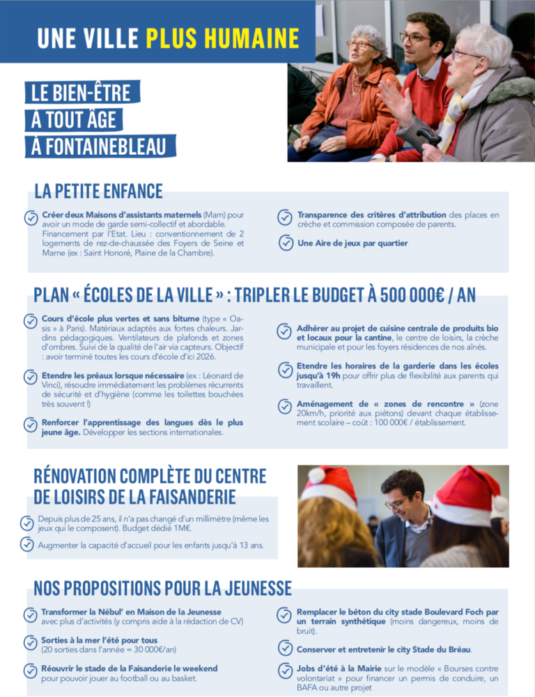 Notre programme à la loupe #2 : Etre bien à tout âge à Fontainebleau ! Notre programme à la loupe #2 : Etre bien à tout âge à Fontainebleau !
