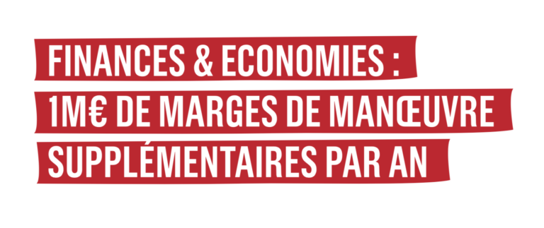 Notre programme à la loupe #10 : Dégager 1M€/an de marges de manoeuvre supplémentaires ! Notre programme à la loupe #10 : Dégager 1M€/an de marges de manoeuvre supplémentaires !