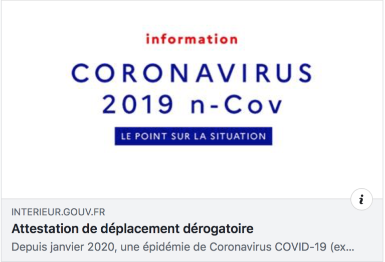 Attestation de déplacement Attestation de déplacement