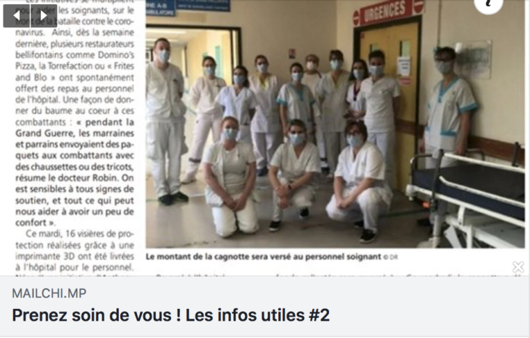 Prenez soin de vous et des autres ! Les infos utiles #2