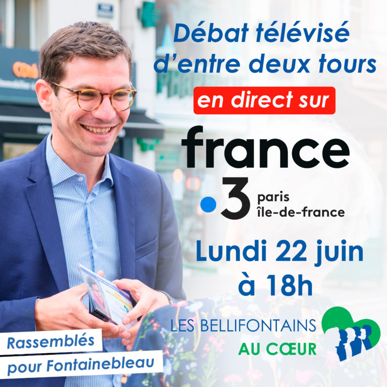 Débat télévisé lundi à 18h en direct sur France 3 !
