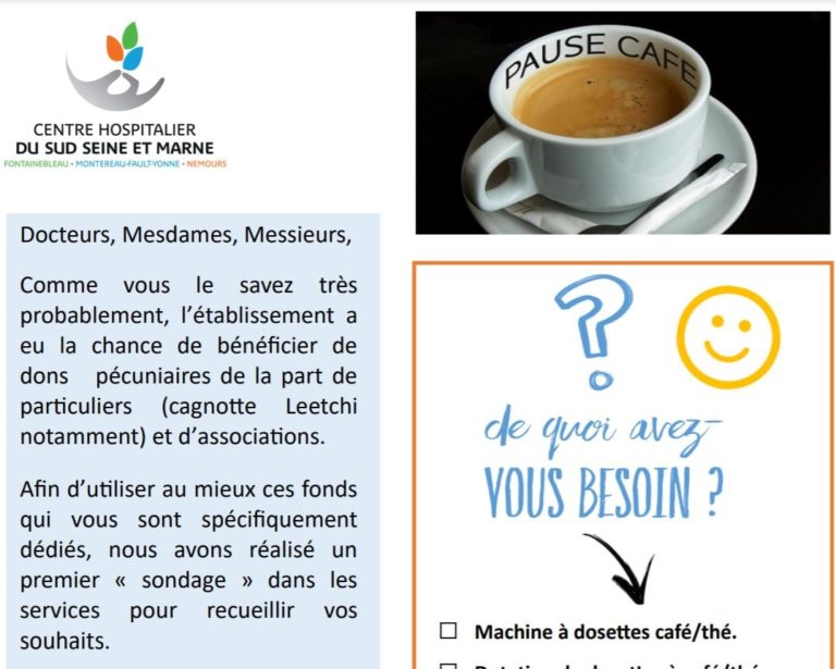 « J’aime l’hôpital de Fontainebleau, je le soutiens ! » « J’aime l’hôpital de Fontainebleau, je le soutiens ! »