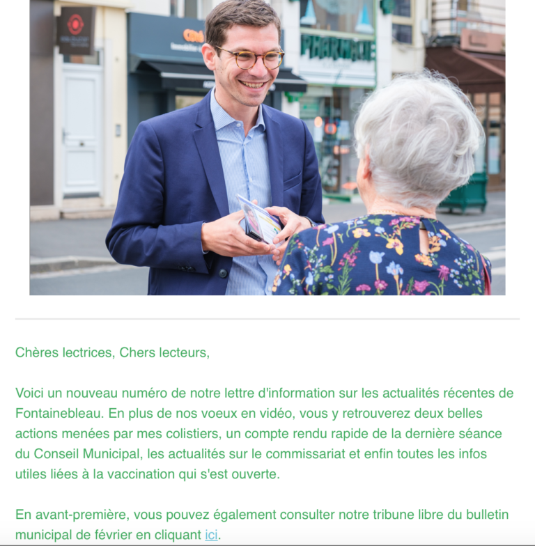 Fontainebleau Actus – janvier 2021
