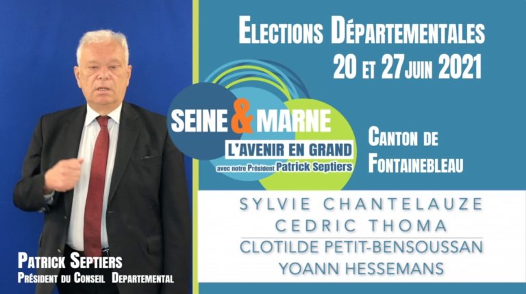 Canton de Fontainebleau : Le Président du Département nous soutient !