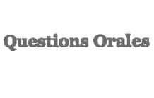 Questions orales