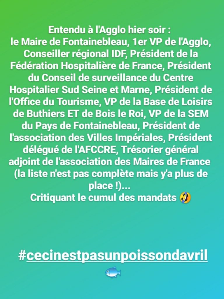 Ceci n’est pas un poisson d’avril…