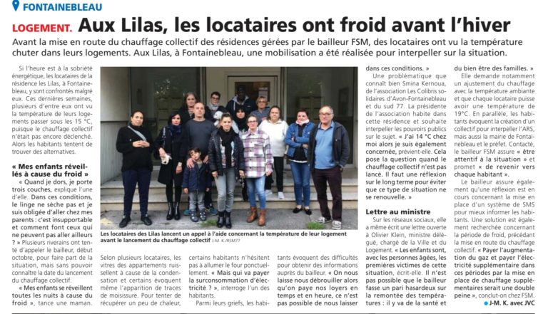 Aux Lilas, les locataires dans le froid