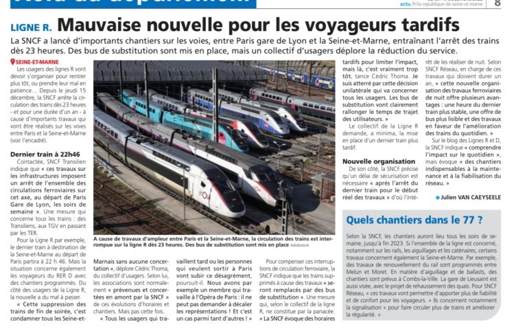 0 trains après 23h jusqu’en 2024