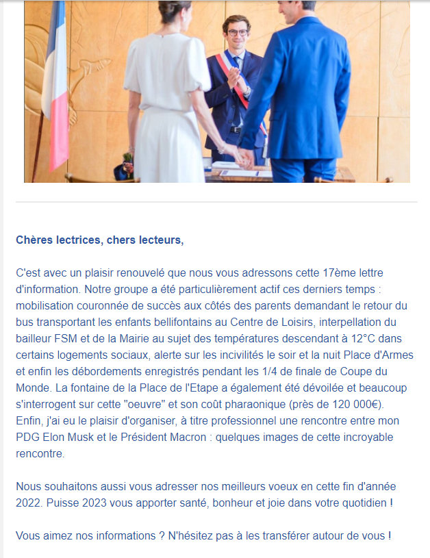 Lettre d’information n°17 Lettre d’information n°17