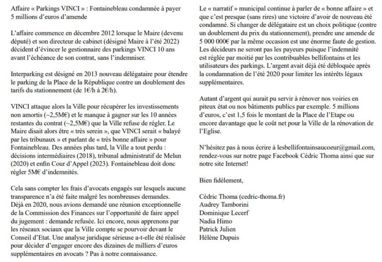 Tribune libre septembre 2023 Tribune libre septembre 2023