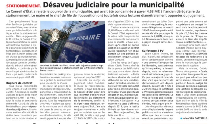 Vinci : Condamnation définitive par le Conseil d’Etat